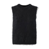 MAGLIA SMANICATA NERA