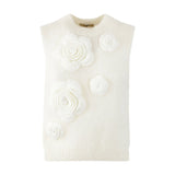 MAGLIA SMANICATA BIANCA