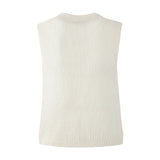 MAGLIA SMANICATA BIANCA