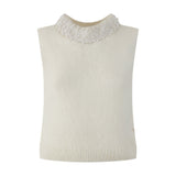 Maglia smanicata bianca