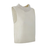 Maglia smanicata bianca