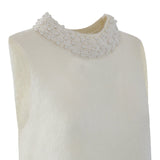 Maglia smanicata bianca