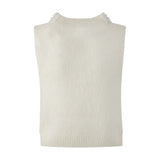 Maglia smanicata bianca