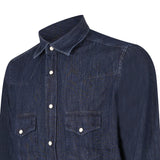 CAMICIA DENIM SCURO