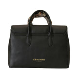 BORSA A MANO VIOLET NERA