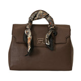 BORSA A MANO VIOLET MARRONE