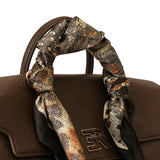 BORSA A MANO VIOLET MARRONE