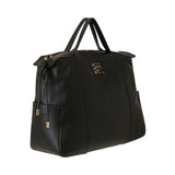 BORSA A MANO VIOLETA NERA