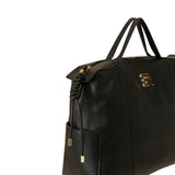 BORSA A MANO VIOLETA NERA