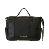 BORSA A MANO VIOLETA NERA