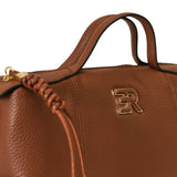 BORSA A MANO VIOLETA CUOIO