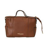 BORSA A MANO VIOLETA CUOIO