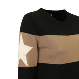 MAGLIA NERA E BEIGE