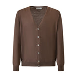 CARDIGAN MARRONE