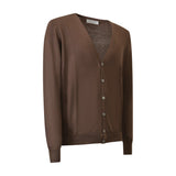 CARDIGAN MARRONE