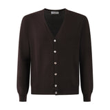 CARDIGAN MARRONE