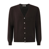 CARDIGAN MARRONE