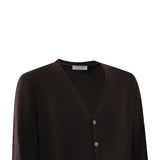 CARDIGAN MARRONE