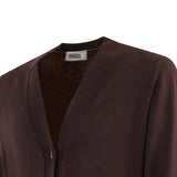 CARDIGAN MARRONE