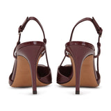 SLINGBACK VLOGO BORDEAUX