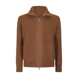 MAGLIA FULLZIP CARAMELLO