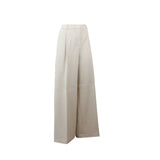BEIGE WOOL TROUSERS