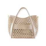 BORSA A MANO BASKET BEIGE