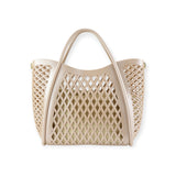 BORSA A MANO BASKET BEIGE