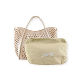 BORSA A MANO BASKET BEIGE