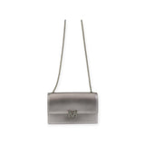 BORSA A TRACOLLA SUPER MID ARGENTO