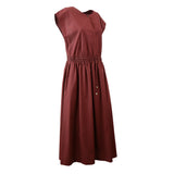 BURGUNDY DRESS