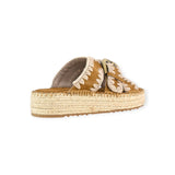 LEATHER JUTE SANDAL