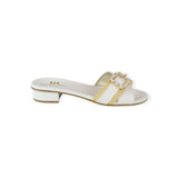 WHITE FLAT SANDAL