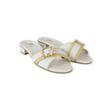 WHITE FLAT SANDAL