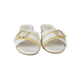 WHITE FLAT SANDAL