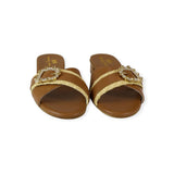 LEATHER FLAT SANDAL