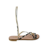 ZEBRA PRINT FLAT SANDAL