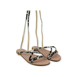 ZEBRA PRINT FLAT SANDAL