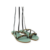 LEOPARD PRINT FLAT SANDAL