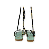 LEOPARD PRINT FLAT SANDAL