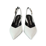 WHITE SLINGBACK