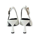 WHITE SLINGBACK