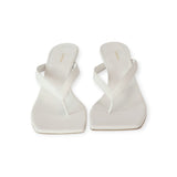 CLARICE WHITE FLIP-FLOPS