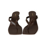 CLARICE BROWN FLIP-FLOPS