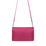 BORSA A TRACOLLA MEDIA FLAT M FUCSIA