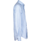 CAMICIA A RIGHE CELESTE E BLUE
