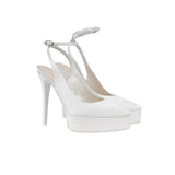 DECOLLETE SLINGBACK AVORIO CON CINTURINO