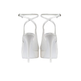 DECOLLETE SLINGBACK AVORIO CON CINTURINO