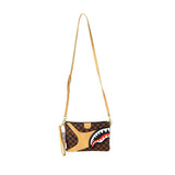 POCHETTE SHARK MARRONE