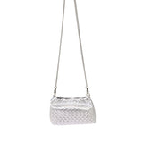 BORSA A TRACOLLA HELENA PLOT ARGENTO